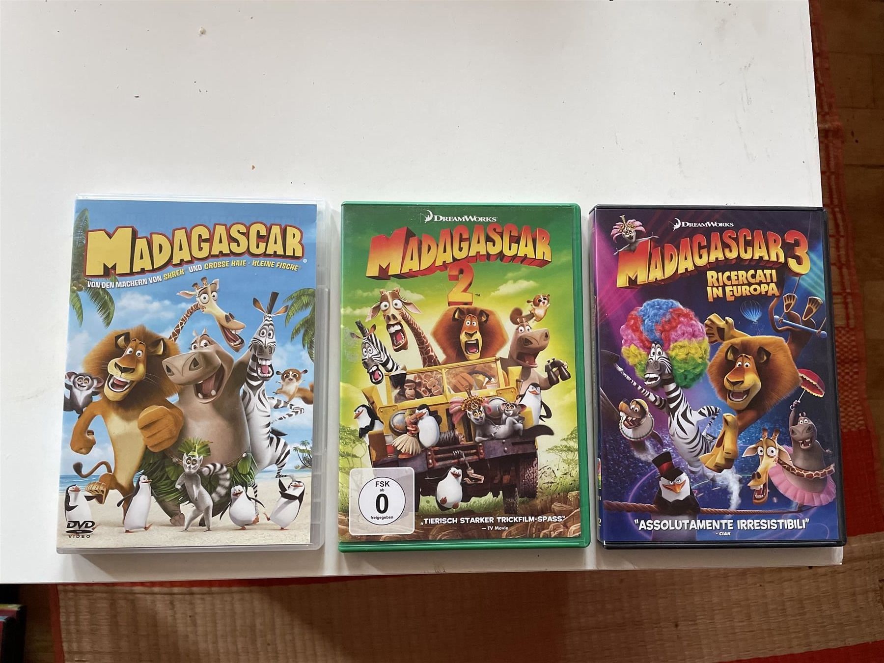 Tutti i DVDs: Madagascar  (Teil 1-3) - Trilogie     3-DVD's – Usato da St. Gallen venduto da elk2021