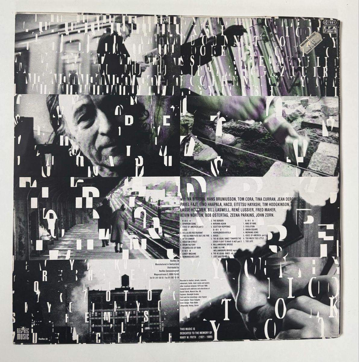 Dischi in vinile: Fred Frith - Step Across the Border 2xLP VG+/VG+ – Usato da Neuchâtel venduto da Deivid2 9