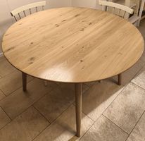 Runder Esstisch Eiche Massivholz Durchmesser 120cm Skandi