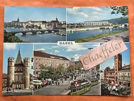 Basler Mustermesse Ansichtskarte 1966, guter Zustand!