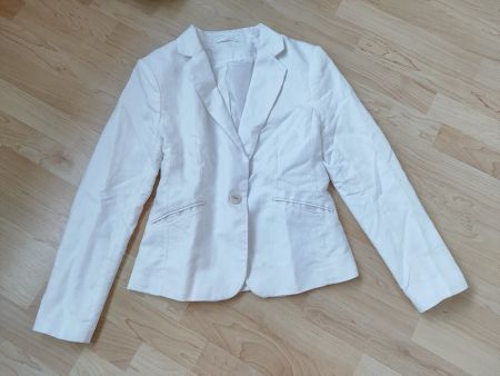 Schöner Leinen/Baumwolle Blazer Gr. 38