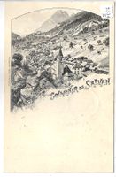 Souvenir de Salvan - Litho
