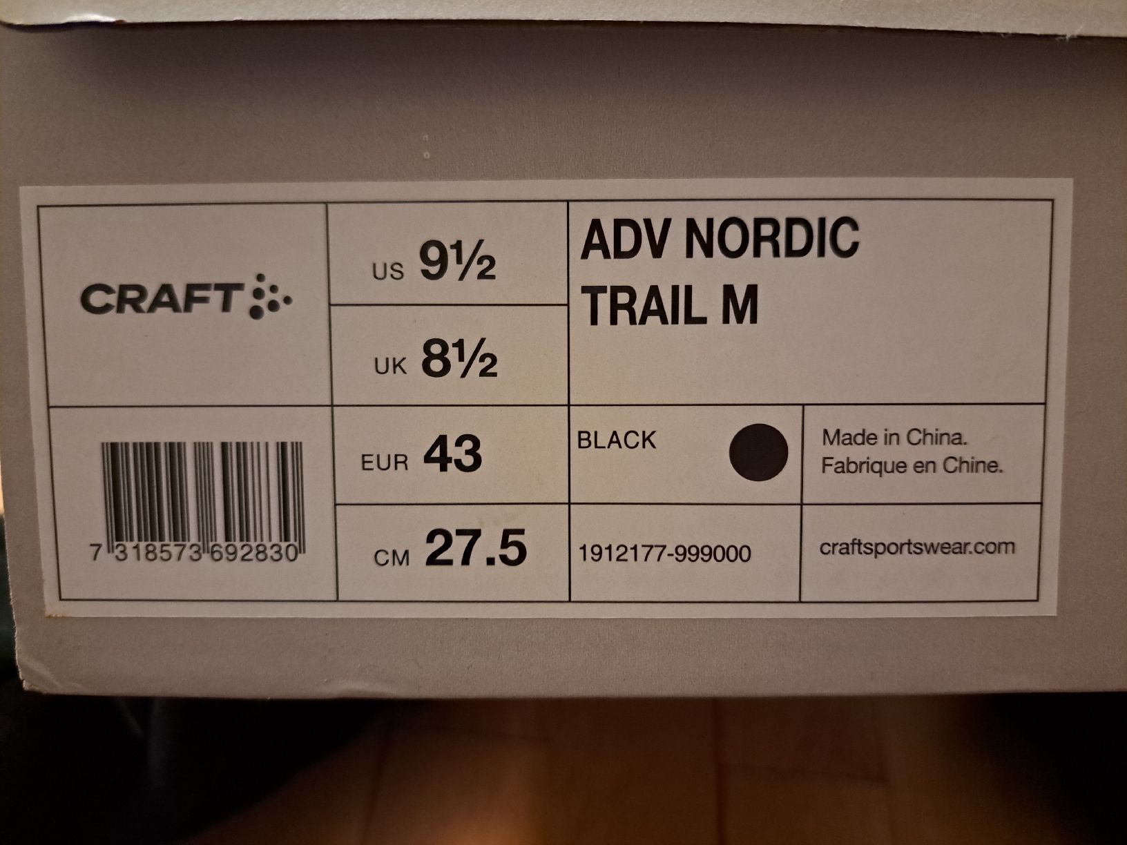 Craft Scarpe da uomo: Craft Trail Schuhe Schwarz, Gr. 43, neu – Nuovo e nell'imballaggio originale da Winterthur venduto da Strand82 4