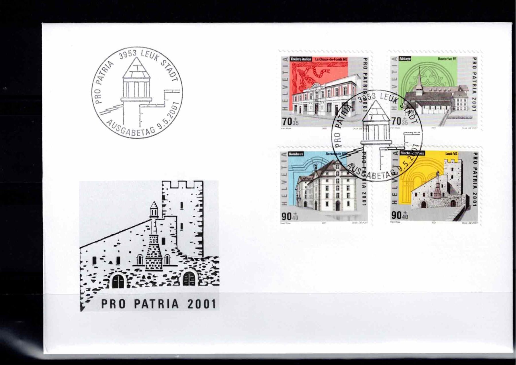 Tutti i francobolli: CH FDC Pro Patria Satz 2001 – Nuovo e nell'imballaggio originale da Koblenz venduto da Markenhimmel