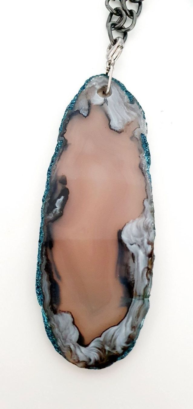 Catenine: Kette mit Echtstein Handarbeit – Nuovo (secondo la descrizione) da Stansstad venduto da InStyle8 5