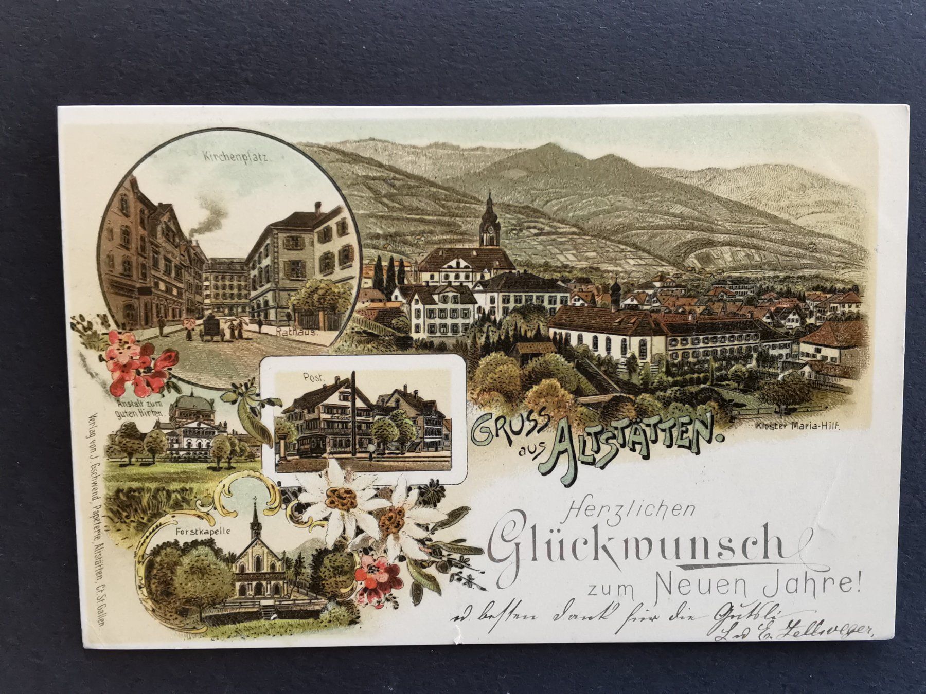Cartes postales: Litho  Rheintal   Au  Ansichtskarte    1899 – D'occasion à Rheineck par kat_7gld