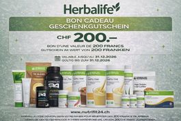 200.- Herbalife Gutschein bon bis 31.12.2026