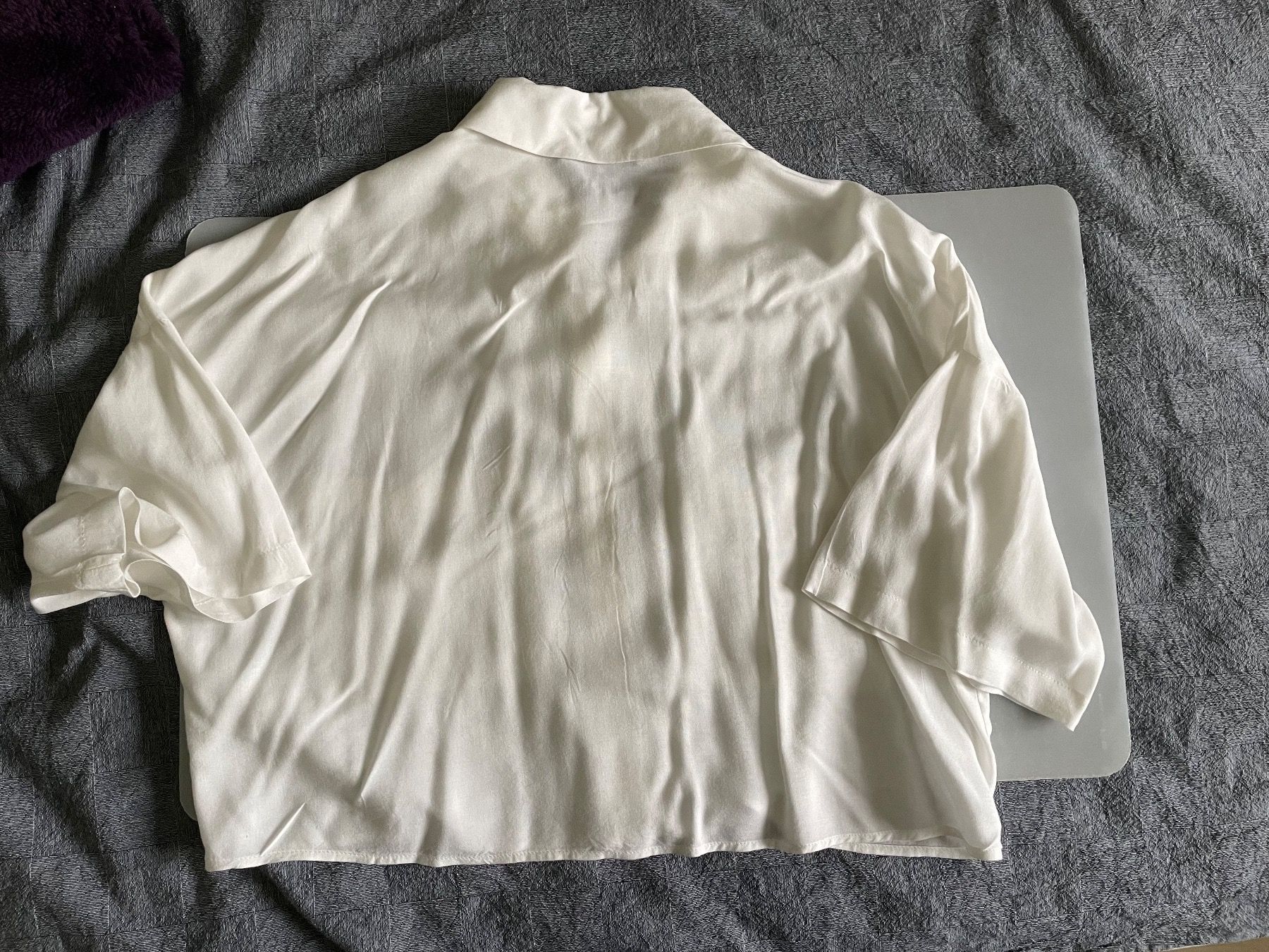 Bershka Camicette: Chemise courte blanche Bershka – Usato da Biel/Bienne venduto da lisalrh 1