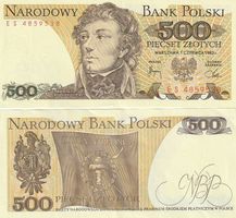 Plen  500 zilotych 1982  unc  bankfrisch