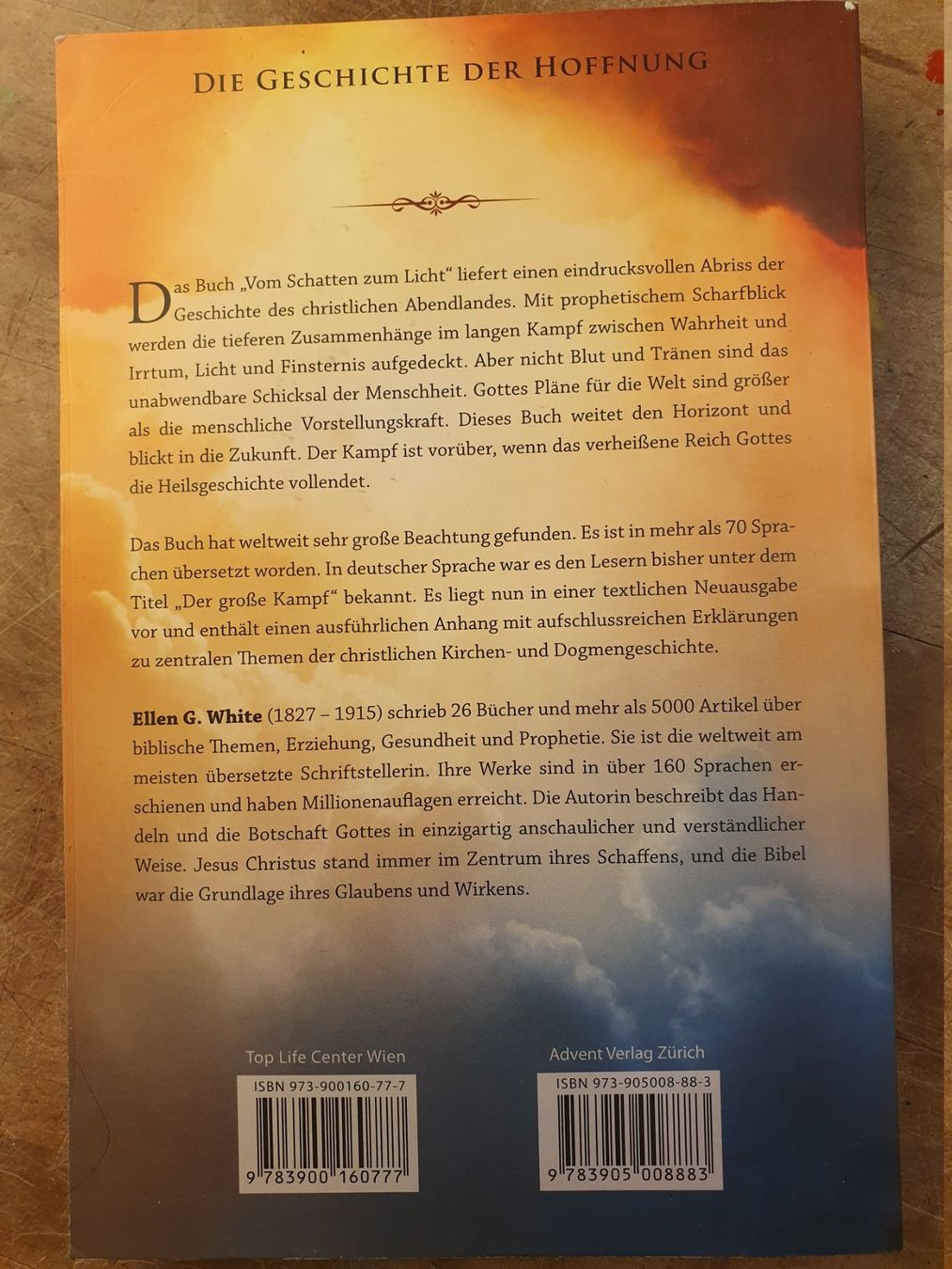 Libri: Vom Schatten zum Licht - Ellen G. White – Usato da Zürich venduto da loosebone 6