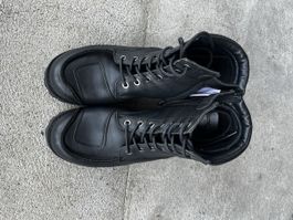 Motorradstiefel Leder Schwarz Grösse 42 guter Zustand