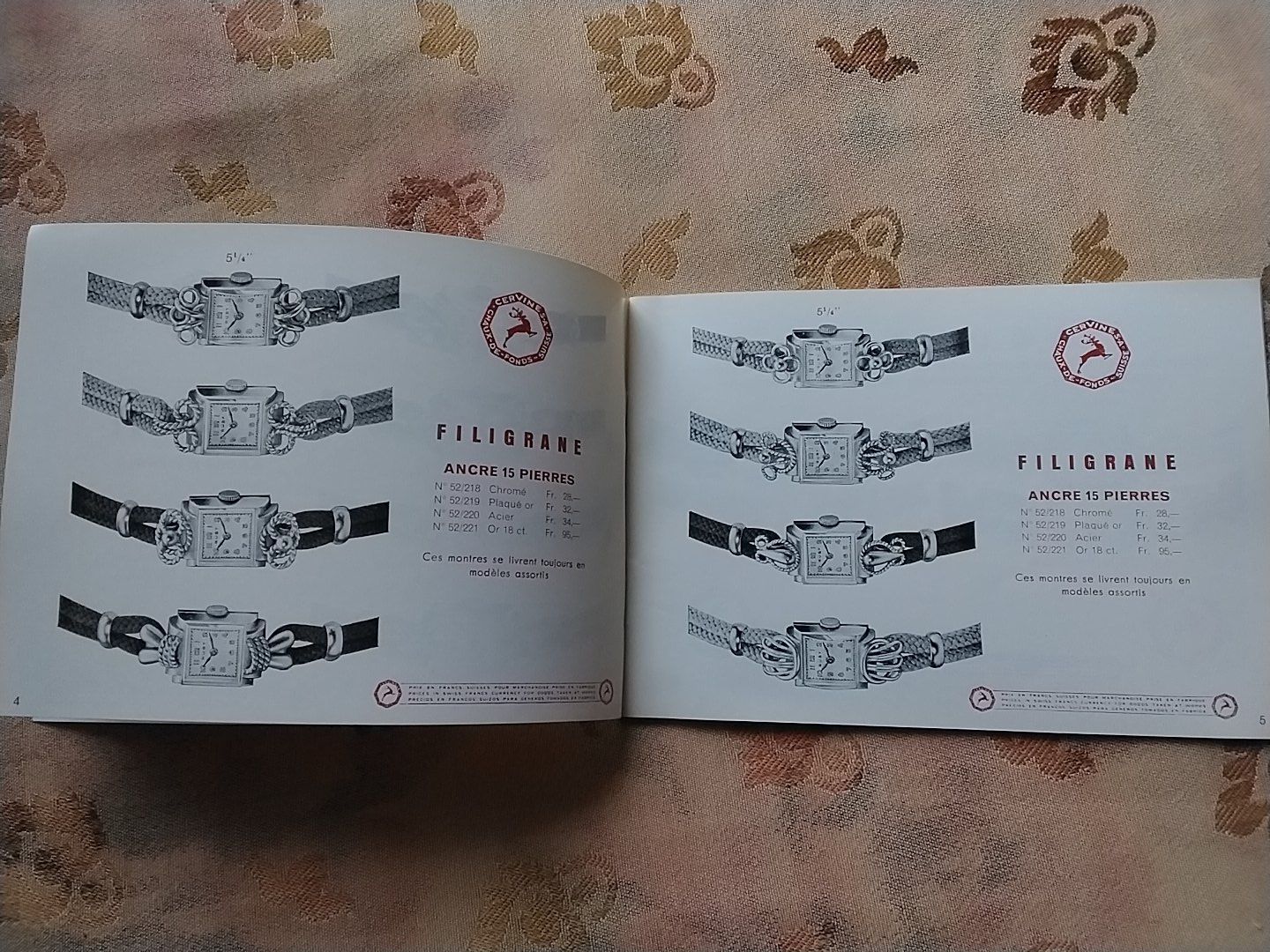 Libri: Cervine S.A. Uhren katalog , Vintage – Usato da Biel/Bienne venduto da taki25 2