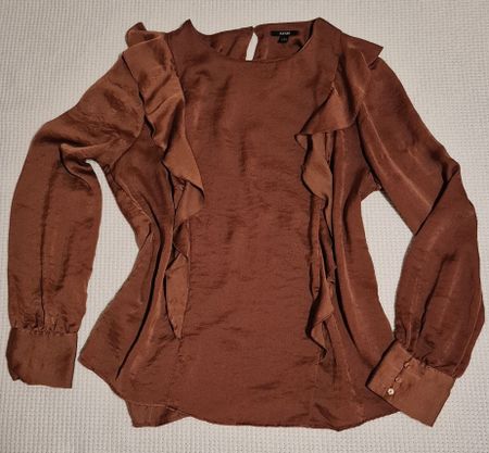 Blouse Kiabi t. L avec volants élégant