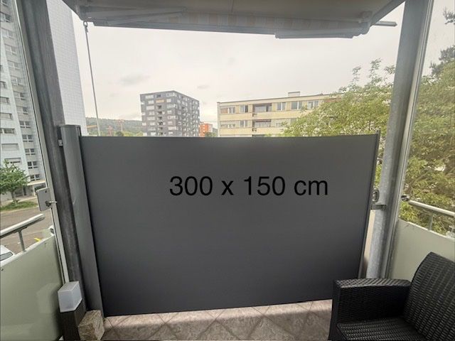 Paravents: Seitenmarkise 3.00 X 1.5 m anthrazit  *** – Gebraucht aus Zürich von Fifa
