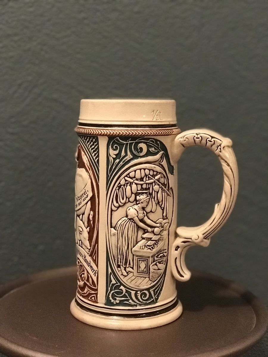 Gläser: Antiker Bierkrug, Ca. 1920, Sammlerstück – Gebraucht aus Zürich von yvonne.knoblauch