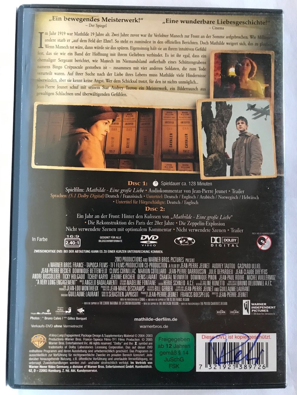 Tutti i DVDs: Mathilde - Eine grosse Liebe – Usato da Lostorf venduto da heidimeier 1