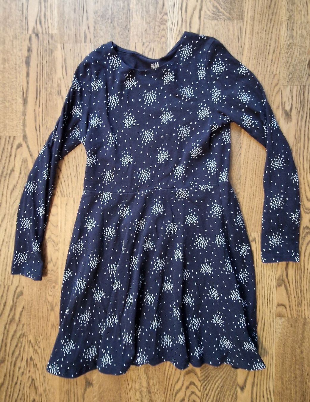 H&M Vestiti & Gonne: H&M Kleid Gr. 122/128, Dunkelblau mit Muster – Usato da Benken SG venduto da EgMoJo