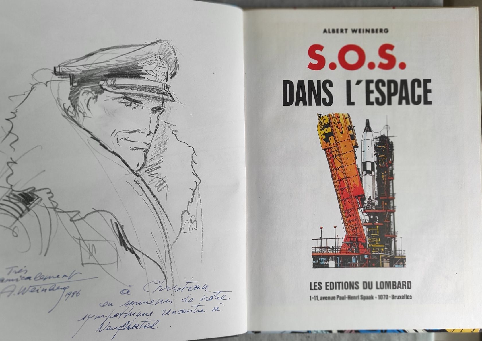 Comics: DAN COOPER 16. SOS dans l'espace ***Dédicace*** – Gebraucht aus Biel/Bienne von pijama