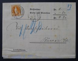66C, Nachnahme Amtsblatt-Büro BERN Büren BE, hübscher Inhalt