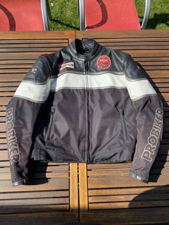 Veste moto en cuir / Motorradjacke aus Leder PROBIKE