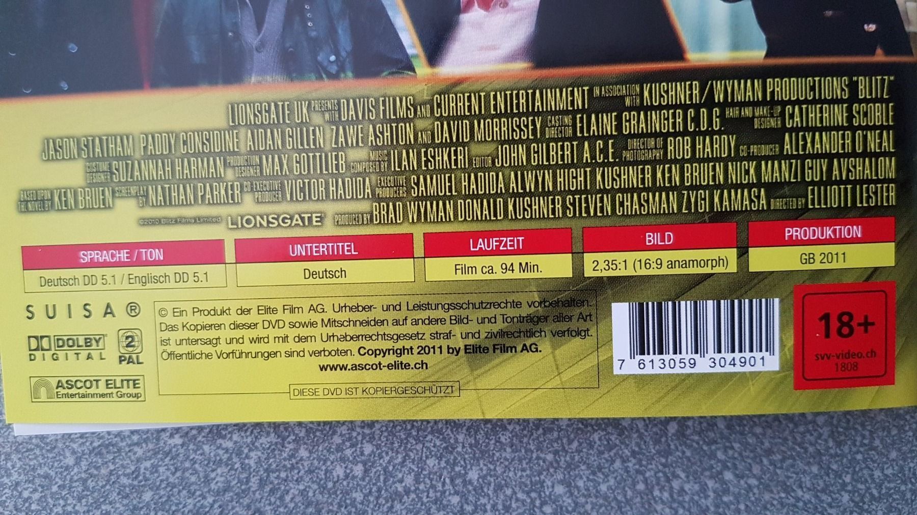 Alle DVDs: DVD Blitz / Jason Statham – Gebraucht aus Oetwil am See von fineli2 1