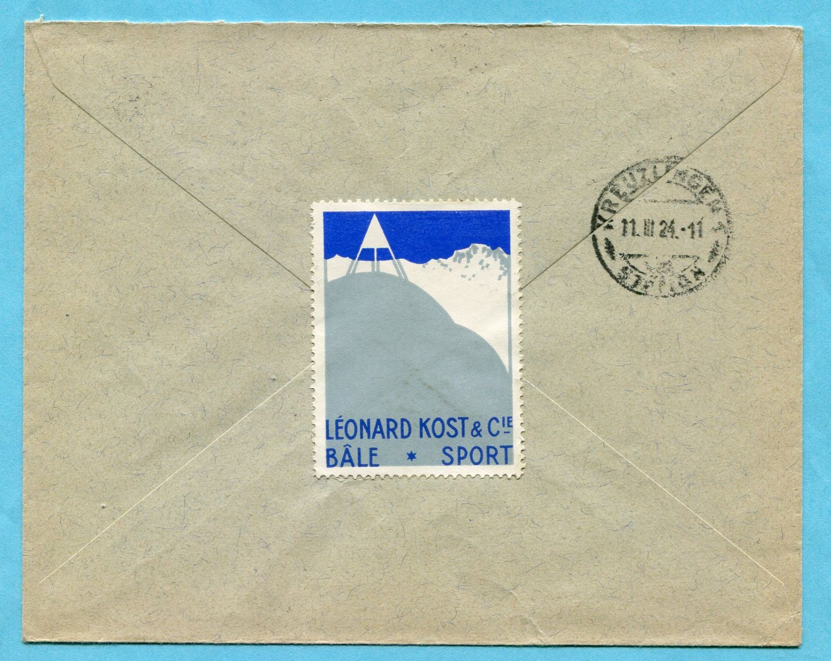 Tutti i francobolli: Brief Basel 1924 - Abs: Leonhard Kost & Co. mit Vignette – Usato da Opfikon venduto da Prophila 1