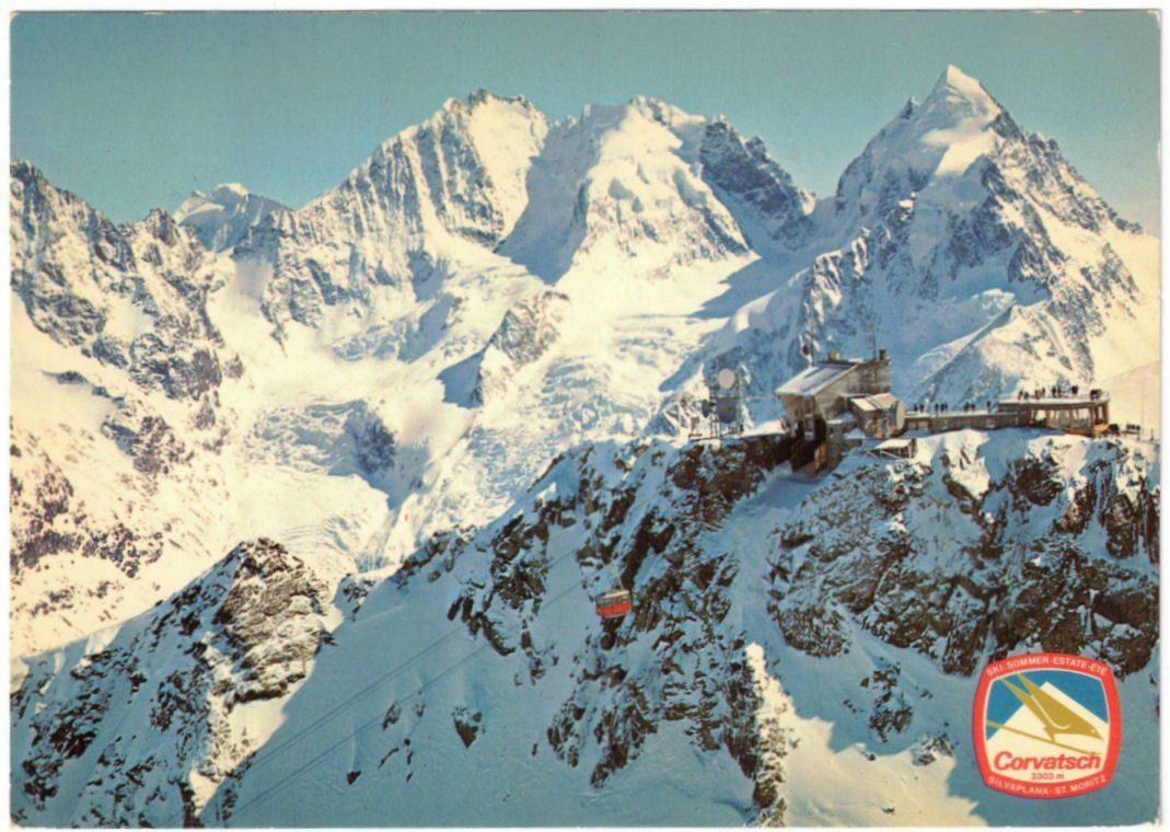 Ansichtskarten: Silvaplana - Luftseilbahn Corvatsch – Gebraucht aus Binningen von Mountainrider