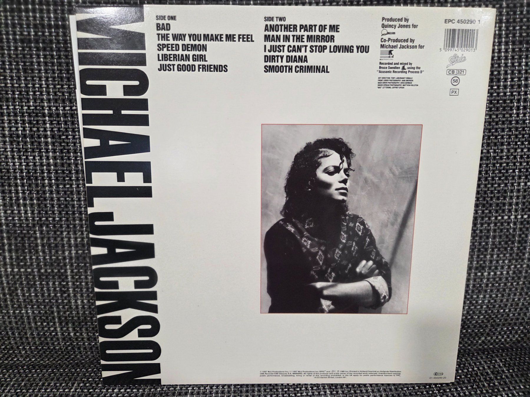 Schallplatten: Michael Jackson Bad LP Topzustand – Gebraucht aus Stetten SH von ExtremMIB 1