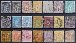 Frankreich ex. Kat. 68-83 gest. 1877/92