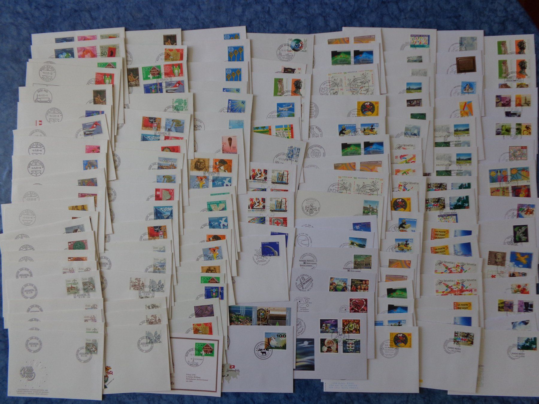 Tutti i francobolli: RIESIGER NACHLASS SCHWEIZ  ca 1200 FDC    nur ab 1.- – Usato da La Chaux-de-Fonds venduto da luckyblondo10 5