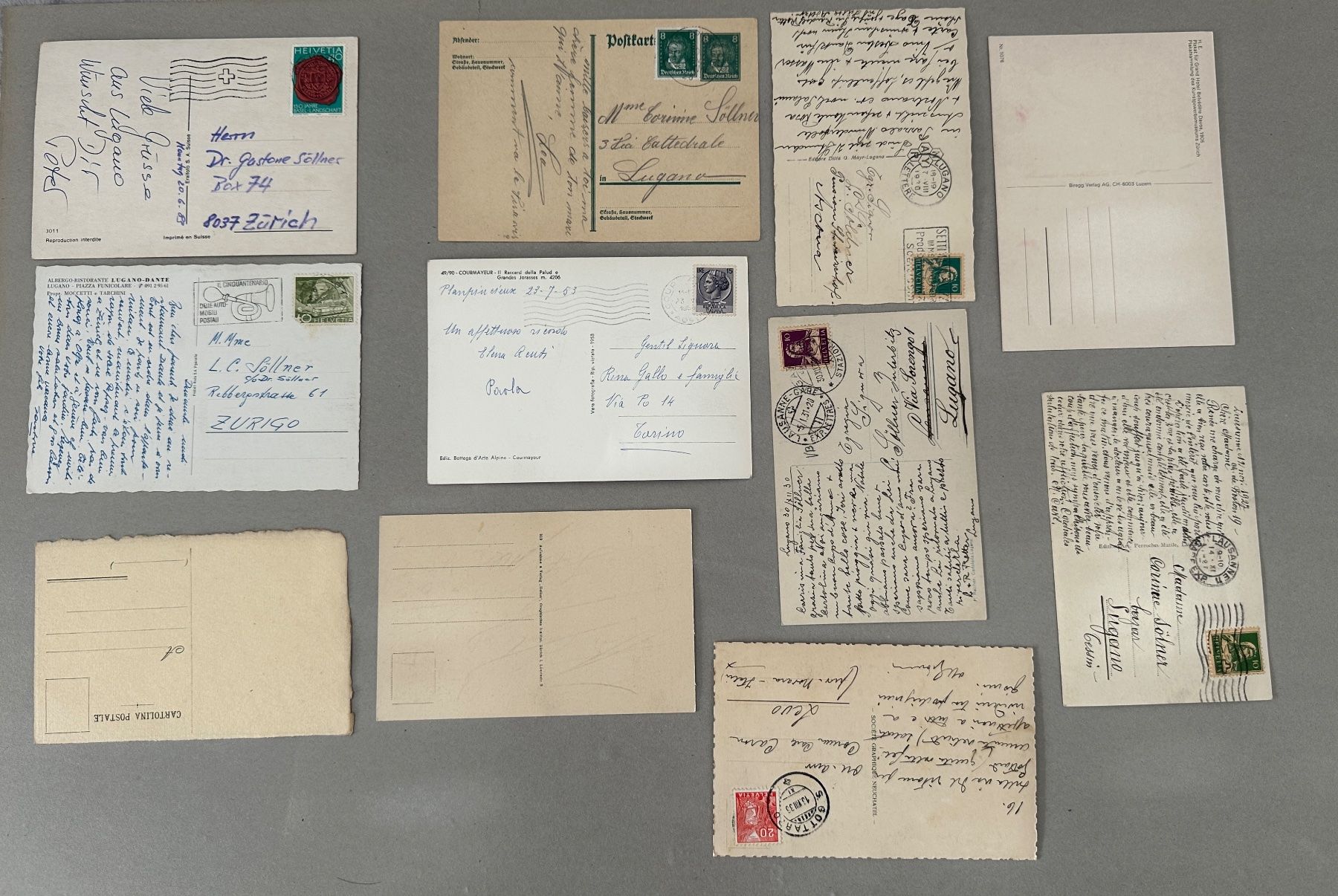 Cartoline postali: Ansichtskarten Schweiz Ticino Lugano / 0320 – Usato da Nussbaumen AG venduto da olitech5415 1
