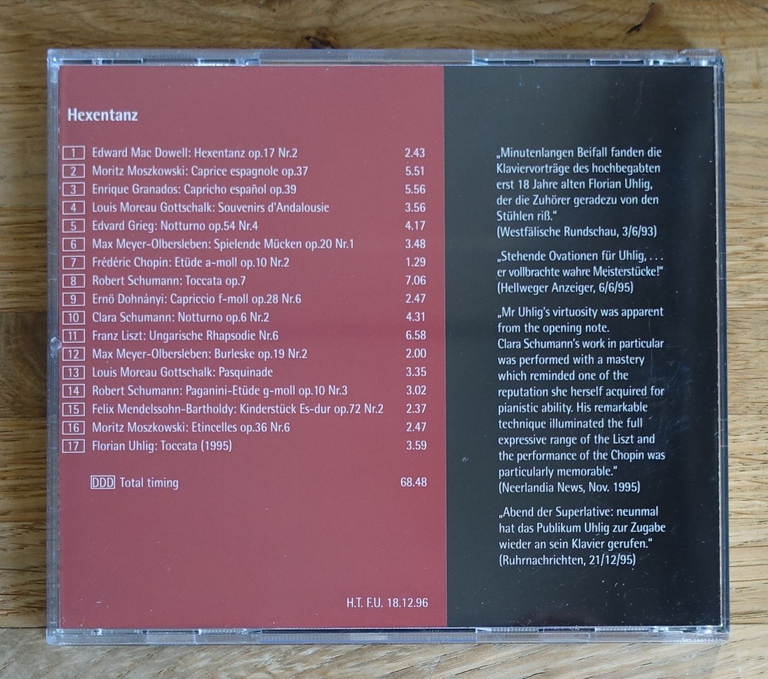 CD: Florian Uhlig – Hexentanz - D20 – Usato da Sessa venduto da discoverymedia 1