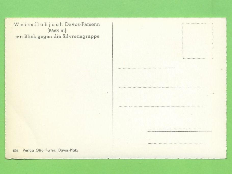 Cartes postales: Weissfluhjoch – Neuf (Voir description) à Zürich par t24_de 1