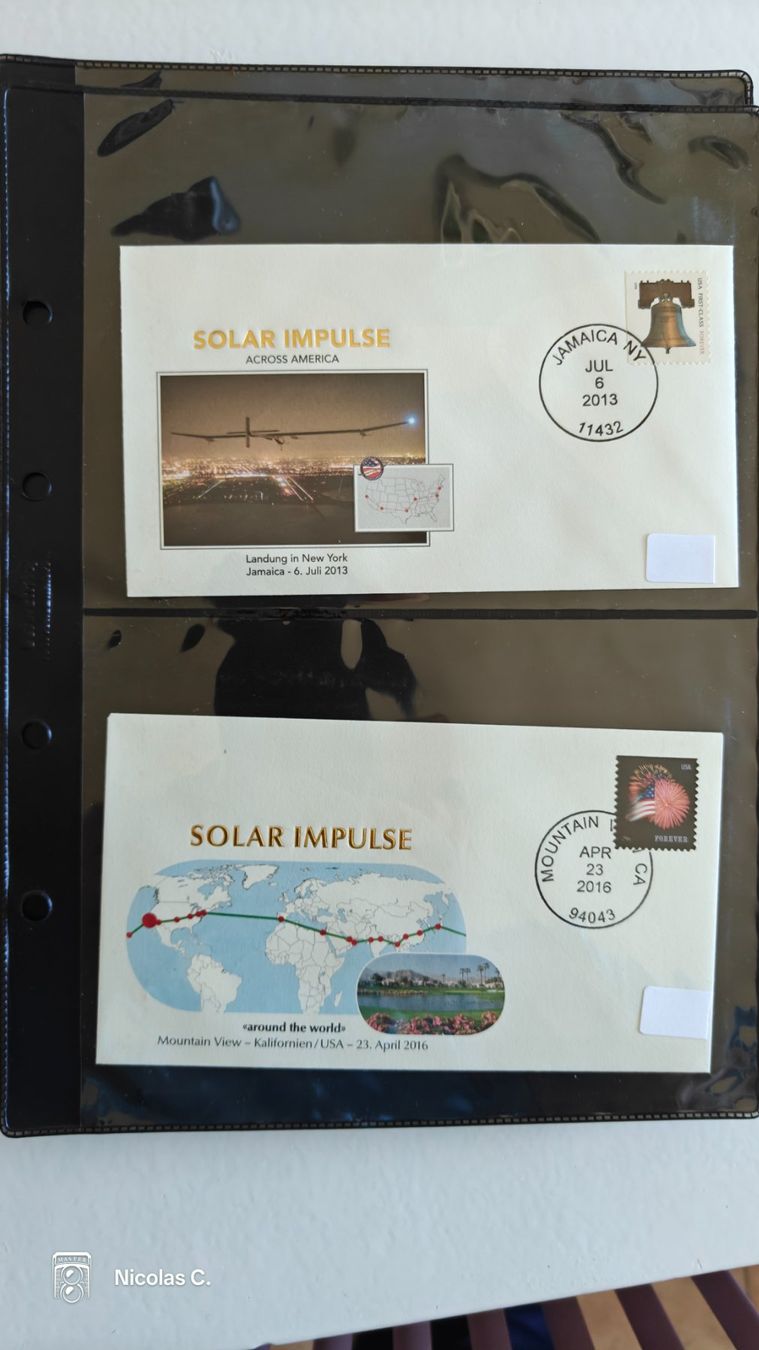 Tutti i francobolli: collection timbres Solar Impulse – Usato da Thônex venduto da Jan-Nemar 1