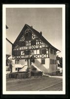 Grüningen, Riegelhaus und Stadtbrunnen