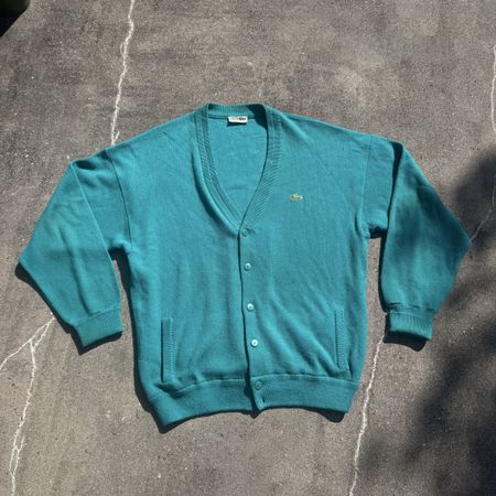 Chemise Lacoste Cardigan Strickjacke gruen XL gebraucht