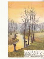 Künstlerkarte Landschaft 1904