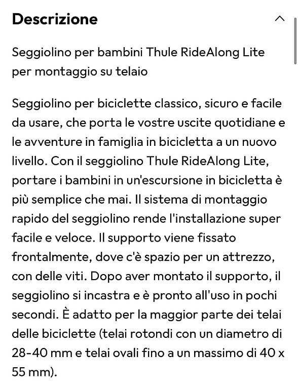 Pezzi di ricambio: Seggiolino bici – Usato da Bedano venduto da Polluska28 1