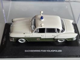 Modellauto Sachsenring P240 Volkspolizei gut erhalten