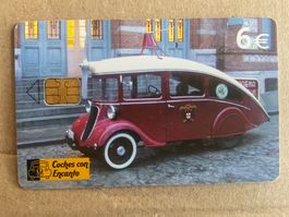 Telefonkarte Spanien. Oldtimer Auto 1934