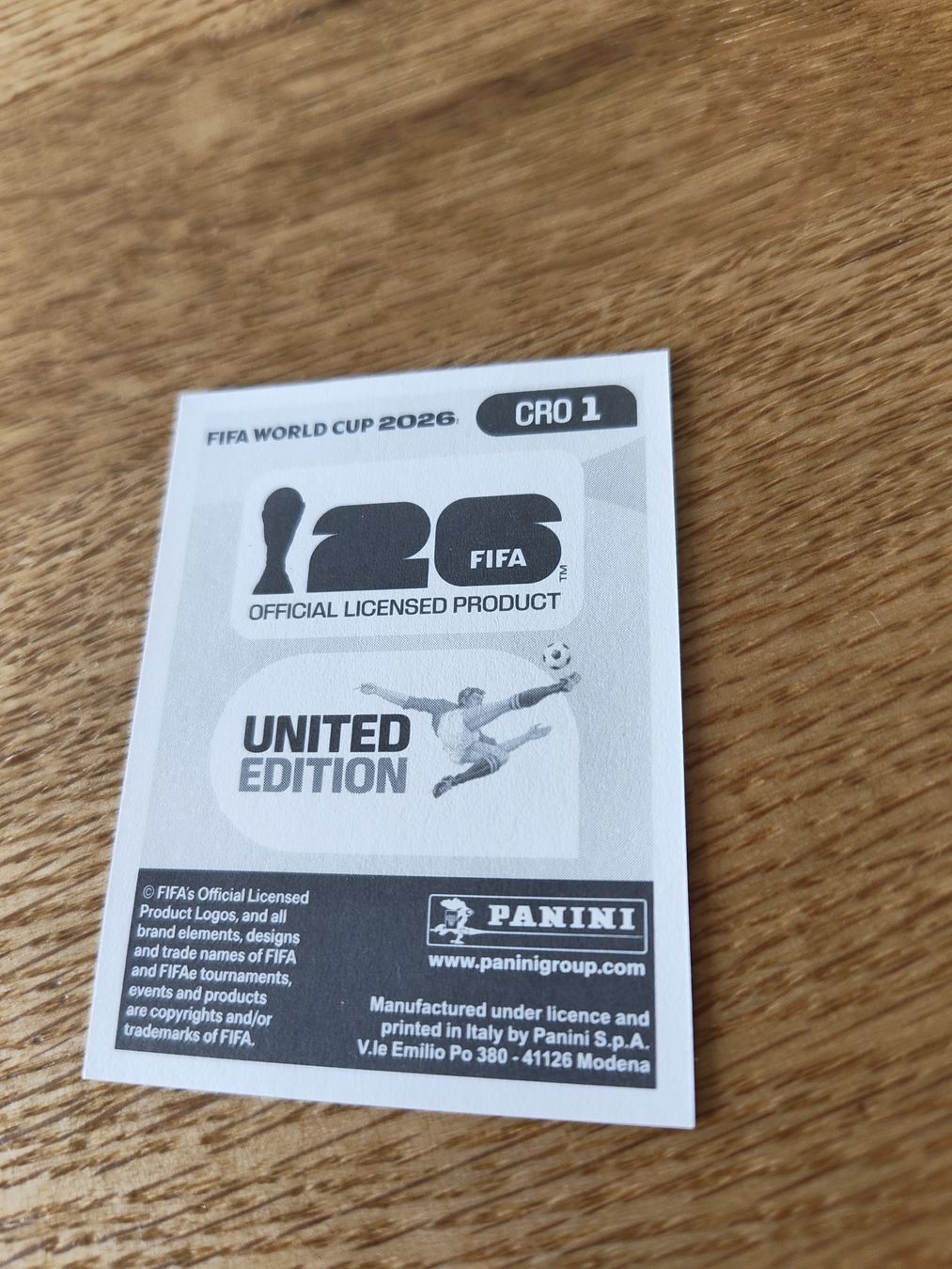 Panini Carte collezionabili: Panini Wm 2026 Cro 1 – Nuovo (secondo la descrizione) da Lieli venduto da Maholo 1