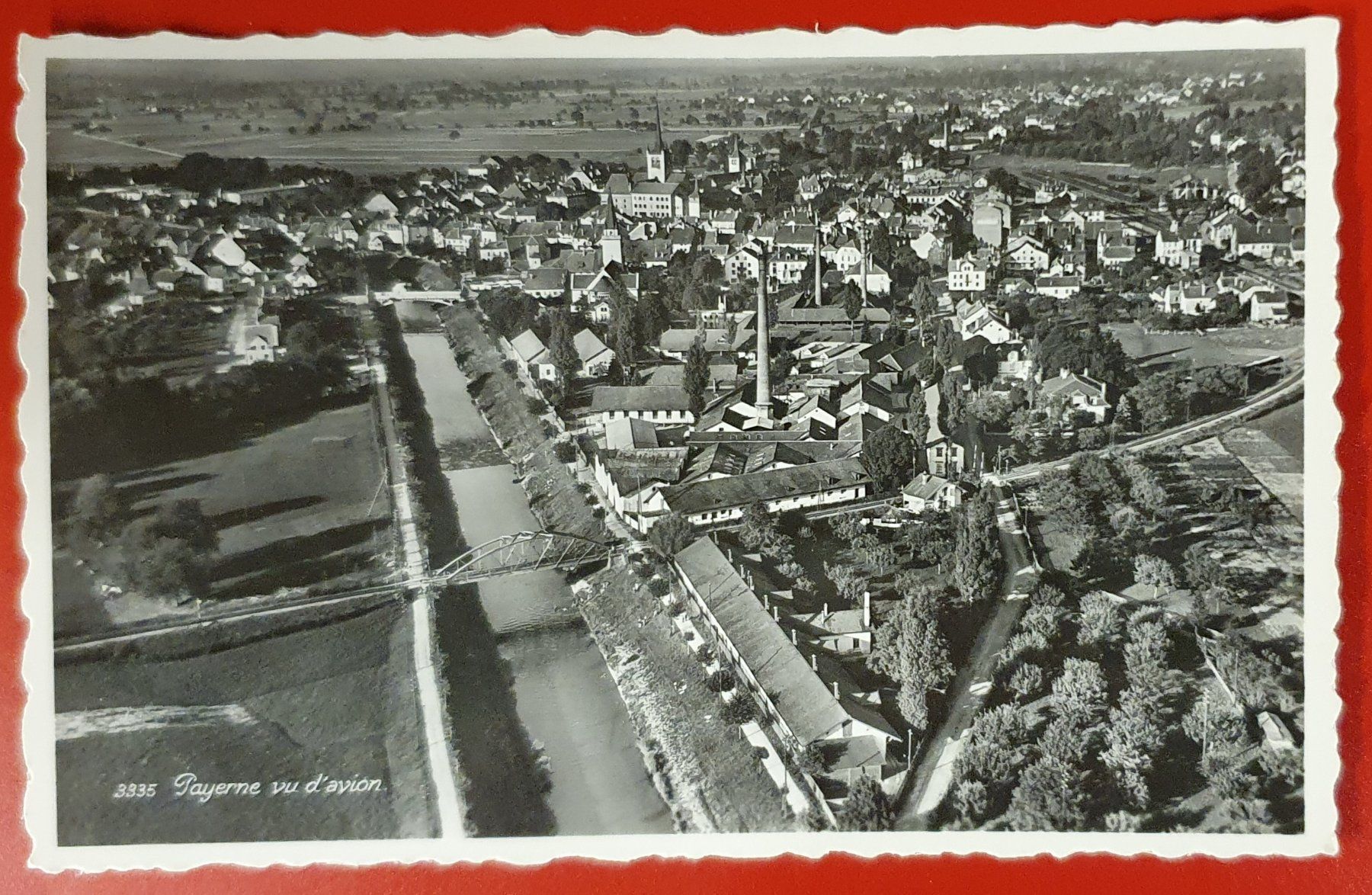 Ansichtskarten: Payerne 1949 - Flugaufnahme – Gebraucht aus Kreuzlingen von Rschweiz1