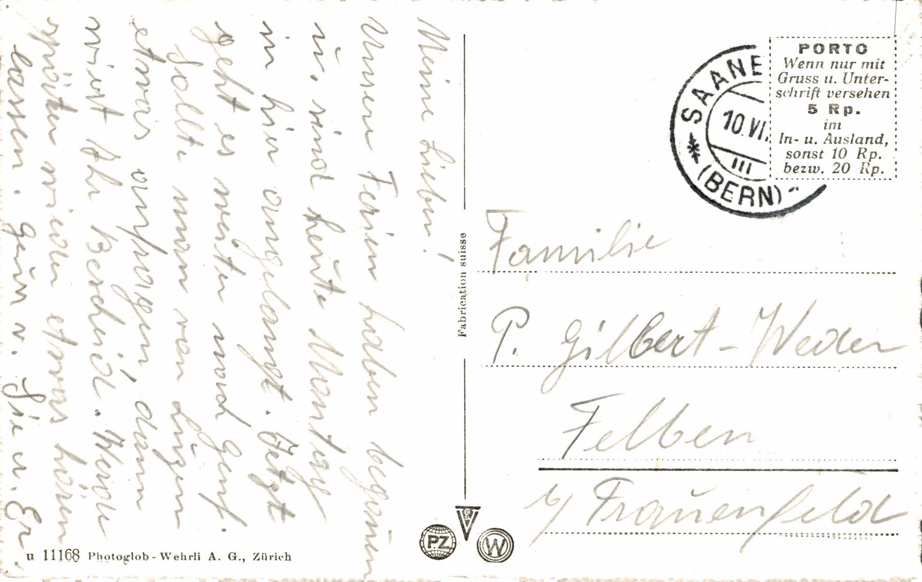 Ansichtskarten: Saanemöser – Gebraucht aus Bronschhofen von Astore 1