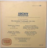 Die deutsche Vorklassik 1700–1760 - G.P. Telemann (LP, 1959)