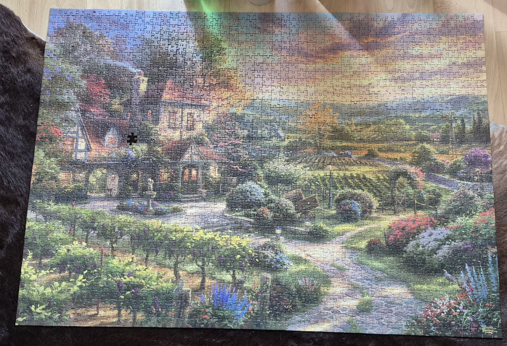 Puzzle: Puzzle 2000 Teile Thomas Kinkade – Difettoso da Adliswil venduto da cha_fq9f