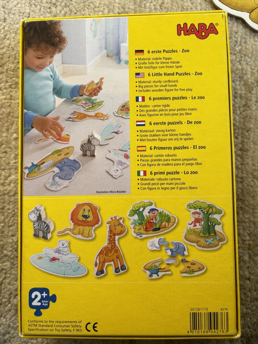 Haba Puzzle: Haba 6 erste Puzzles Zoo – Usato da Unterohringen venduto da eli_j2q2 1