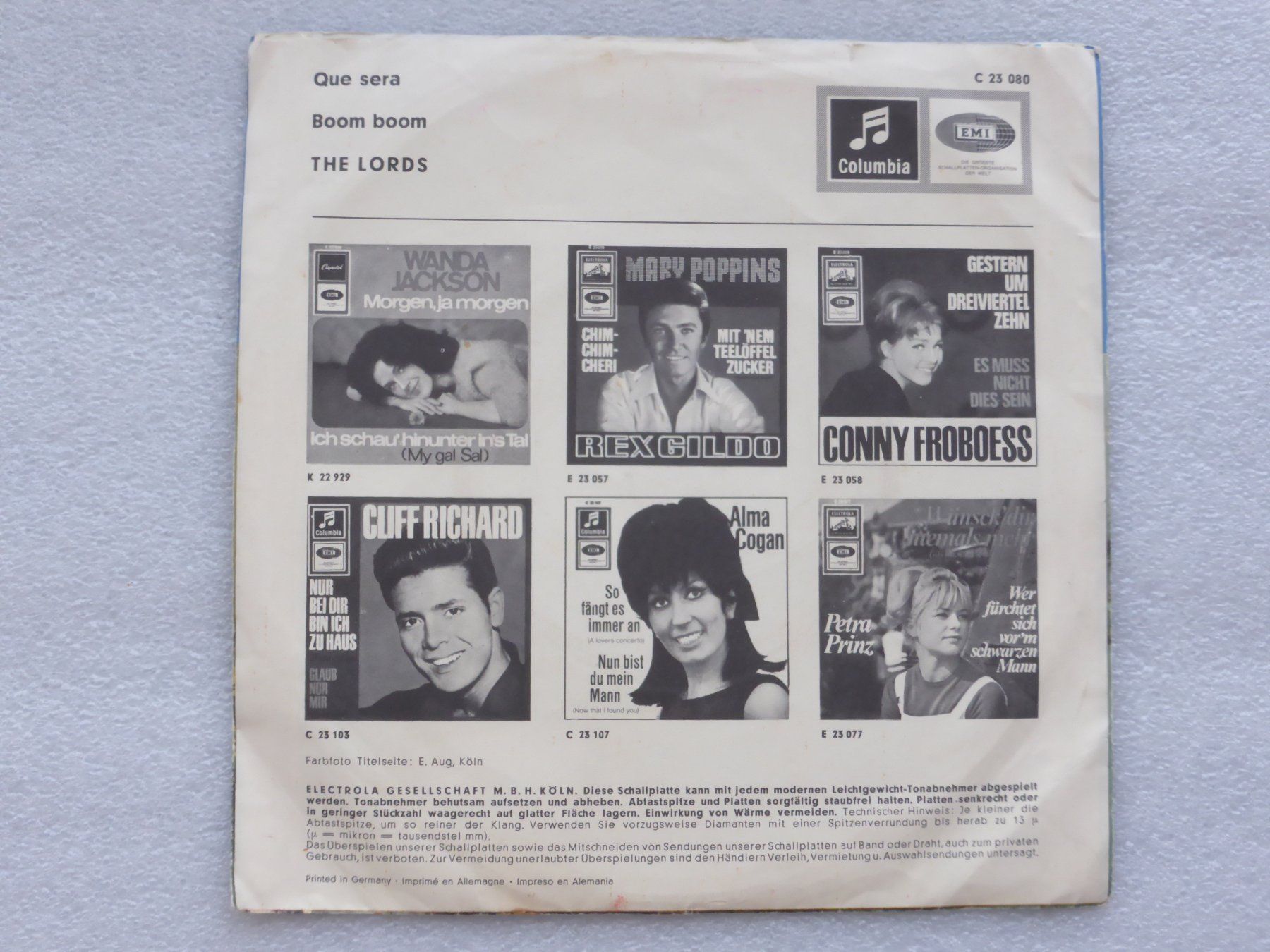 Dischi in vinile: Vinyl Single   THE LORDS – Usato da Küssnacht am Rigi venduto da Mondkinder 3