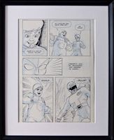 JAPANESE MANGA SENTAI GOOGLE-V TOEI COMIC ORIGINAL ART 1991