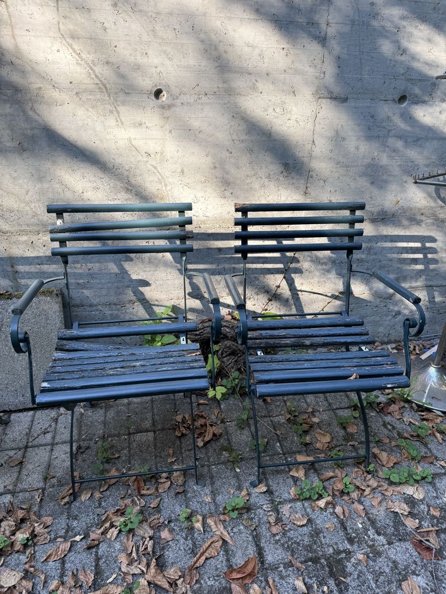 Set de table et chaises: Vintage Gartenmöbel – D'occasion à Biel/Bienne par walterwhite02 3