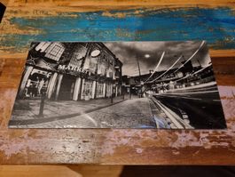 Kreuzung in der Nacht, Foto Bild, Stil Einrichtung